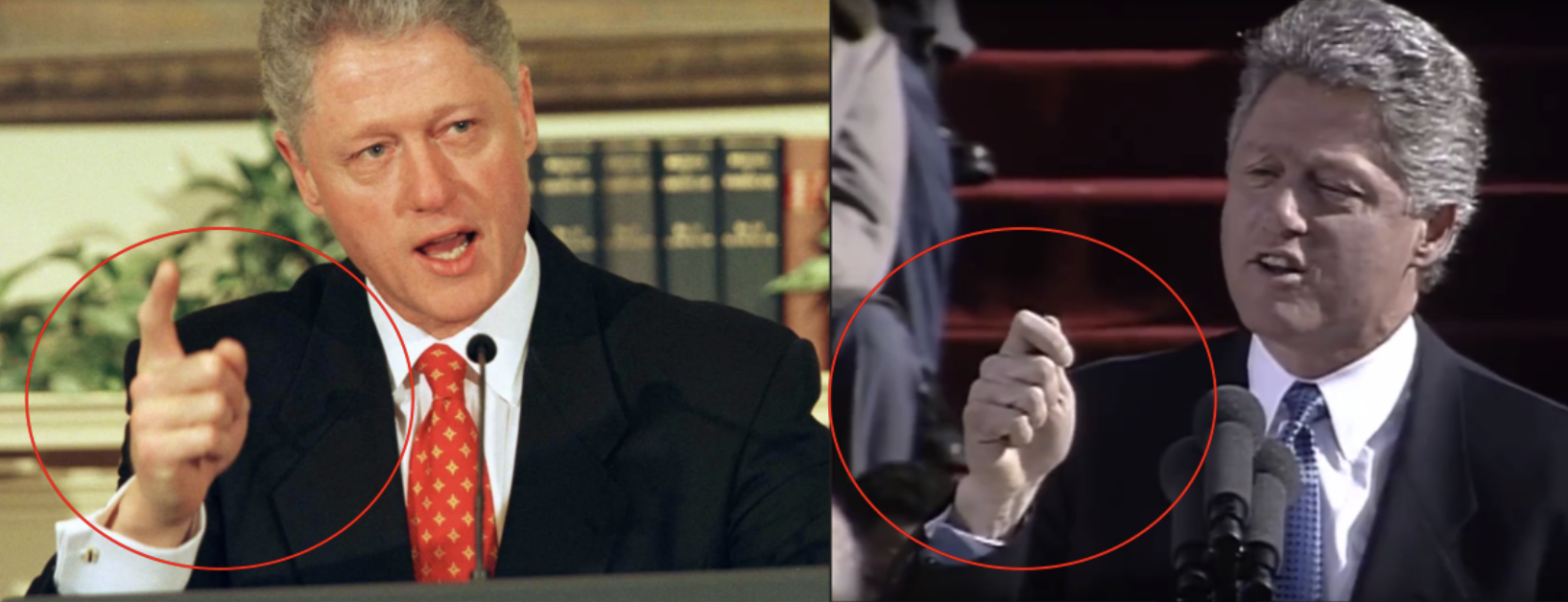 Clinton gesture comparison